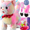 Marsjoy Rainbow Walking Cat Toy for Kids Kitty Toys for Girls Kitten Set