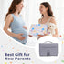 CEICEI Portable Diaper Changing Pad Waterproof Travel Baby Changing Mat with Large Wet/Dry Pocket & Elastic Wipes