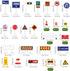 1 Set Playset TOYANDONA Play Traffic Signs, Street Signs for Kids