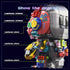Set Sets 12+, 1377PCS Mechanical Rabbit Building - Punk Style Animal Collection Toy Robot Bunny with LED Light Neon