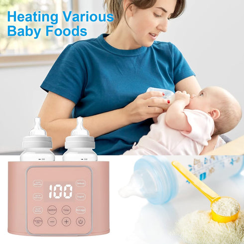 Winged Whale 9-in-1 24H Baby Bottle Warmer Multifuntion Breast Milk Warmer, Fast Baby Food Heater & Defrost Warmer