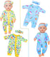 ZITA ELEMENT 5 Sets 14-18 Inch Baby Doll Clothes Outfits, Casual Wear for 17 Inch Baby Doll, 10 Pcs Doll Clothes
