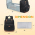 mommore Backpack Diaper Bag Large Travel Diaper Bags Unisex Baby Bag with Changing Pad, Stroller Straps