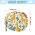 Giraffes Round Pacifier Storage Case with Zipper, Portable Pacifier Case for Travel, Diaper Bag & Purse, Pacifier
