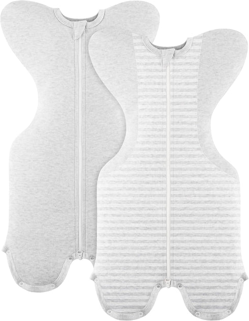 Susurration 2-Pack Organic Baby Swaddle Sleep Sacks - Swaddles for Newborns, Infant