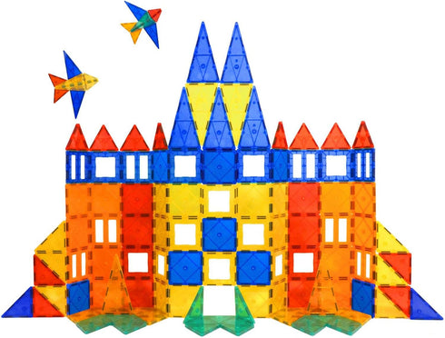 Tytan TILES 100-Piece Magnetic Building Set, 1000s of Creations, Kids’ STEM Toy, Ergonomic Design, Includes Storage