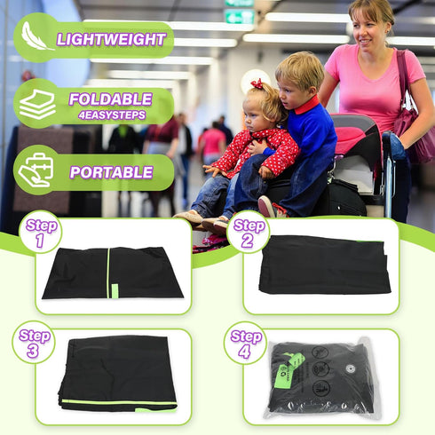 2pcs Saranna Car Seat Travel Bag for Airplane: Car Seat Bags for Air Travel Fit All Car Seats, Infant Carriers