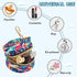 YETTASBIN Mexican Talavera Portable Pacifier Holder Case with Metal Hook Buckle & Zipper for Diaper Bag and Stroller