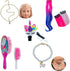 18 inch Doll Hair Accessories for American OG Girl Doll Hair Brush Rainbown Unicorn Kit Accessories Doll Hair Styling Head for Girls Gifts(No Doll)