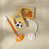 Baby Food Grade Silicone Sport Ball Teether Toy with Pacifier Clip Holder, Teething Relief Gift Set, American Football