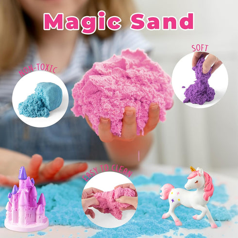 JOYEEMAX 4 5 6 7 8-12 Unicorn Light-Up Terrarium Kit for Kids - LED Night Light Birthday Gift for Girls Ages Year Old
