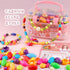 NEXBOX Girls Crafts Jewelry Making Kit for Toddlers - Pop Beads Toys Set for Kids Age 3-6, Birthday Gift Ideas