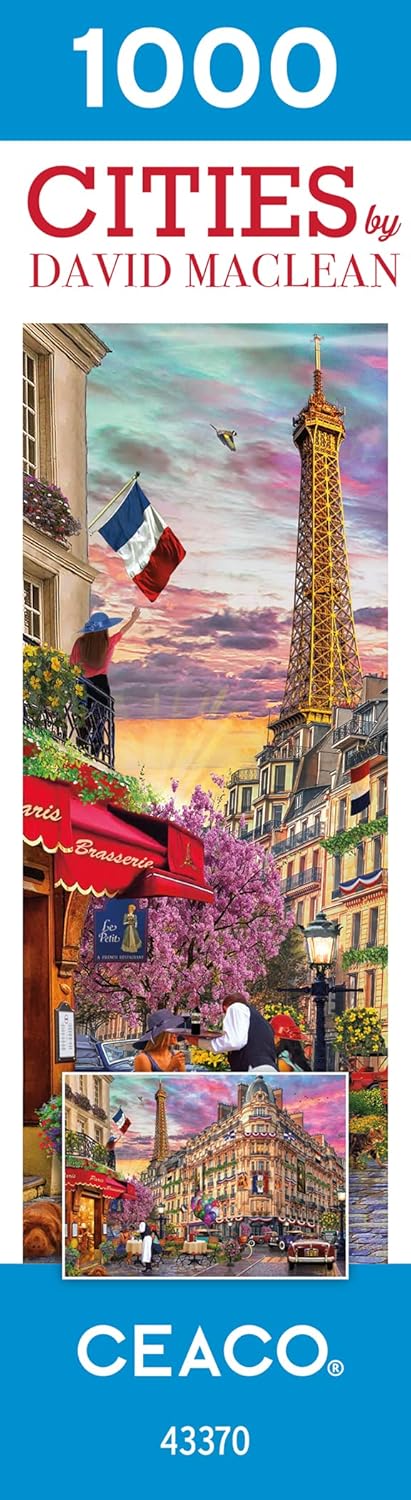 Ceaco David Maclean Cities - Bonjour Paris 1000 Piece Jigsaw Puzzle