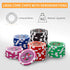 AIBETOMG Set Case,11 Set Poker Chips with Numbers,Poker Chips with Aluminum Travel Gram Casino Poker for Texas Holdem