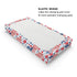 American Flag Blue Red Floral Diaper Changing Pad Covers, 32''x16'' Patriotic for Boy Girl, Soft Breathable Sheets