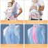 6- in-1 (7-45 lbs) KIYUMI Baby Carrier with Hip Seat, Ergonomic M Position, Newborn to Toddler, Head Support