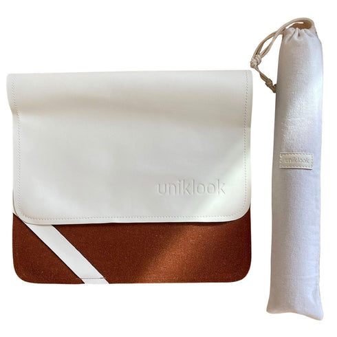 Uniklook Leather Portable Changing Pad- Vegan Leather - Travel Changing Mat -