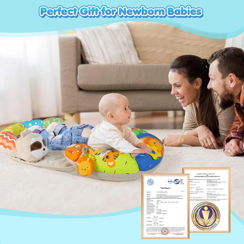 Tummy Cozy Tummy 0-12 URMYWO Time Activity Mat - Time Mat for Newborn Months, Breathable Soft Infant Baby Sit Me Up