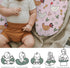 Cute Chicken Boho Floral Baby Nursing Pillow Covers for Boy Girl Chickens Flowers Leaves Nursery Slipcovers