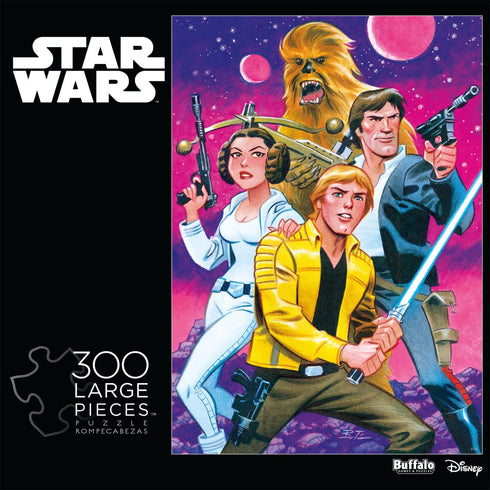 Buffalo Games - Disney/Lucasfilm - Best in The Galaxy - 300 Piece Jigsaw Puzzle for Adults 14 and up Challenging Puzzle Perfect for Game Nights - Finished Puzzle Size is 21.25 x 15.00
