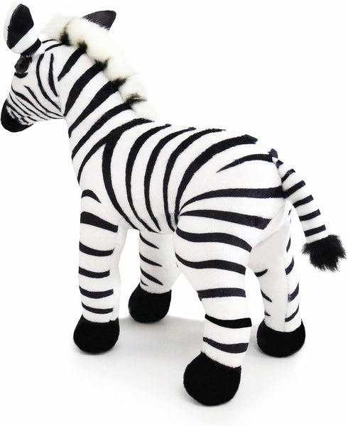 Ice King Bear Wild Animal Plush Toy - Small Zoo Family Stuffed Animal (Zebra 7 Inches)