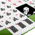 1.18"(30mm) Chinese Green Mahjong Set - 144 + 8 Numbered Tiles, Travel-Friendly with Accessories