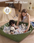 2-in-1 Hikiddy Baby Floor Play Mat : Padded Foam Play Mat for Playpen & Ball Pit for Infants and Toddlers