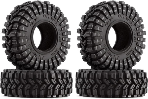 INJORA 1.0 All Terrain Super S5 King Trekker Tires - Soft Sticky for 1/18 TRX4M 1/24 RC Crawler Axial SCX24 FMS FCX24