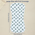 2-in-1 3 Set Newborn,12-Pack Baby Burp Cloths &Baby B.ibs Design Layers Thicken Cotton Absorbent and Soft Spit Up