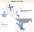 CZXW 52" 28" Starfish Sea Blue Crib Sheets Fitted x Natural Cotton Soft & Breathable for Baby Crib Mattress