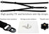1 Pack Adjustable TV Safety Straps, No-Drill Anti-Tip Furniture Anchors for Baby Proofing, Flat Screens Fix