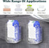 Ubamdom 2 Pcs Kitchen Wipes Storage Box Dispenser,Acrylic Clear Wall-Mounted Tissue Box Holder, Wipes Dispenser