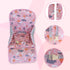 High Chair Pad, Breathable Cushion with Cute Pattern, Comfortable Seat Belt Design for Baby (Pink Animal Pattern)