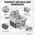 2-in-1 Padded Shopping Cart Cover for Baby & Toddler, High Chair Cover with Soft Thigh Guards, Grocery Cart Seat