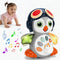 Crawling Penguin Baby Toy with Music & Lights, Interactive Tummy Time Toy
