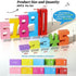 TPwsd 20PCS Counting 10,Learning 3-8 Wooden Number Building Blocks- Montessori Math Stacking Number Blocks Toys