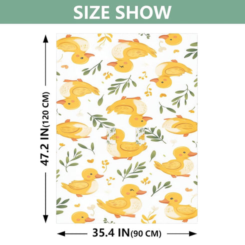 Dalzium Cute Duck Car Seat Cover Baby, Carseat Canopy Cover for Girl Boy, Breathable Baby Carrier Cover Stroller Sun