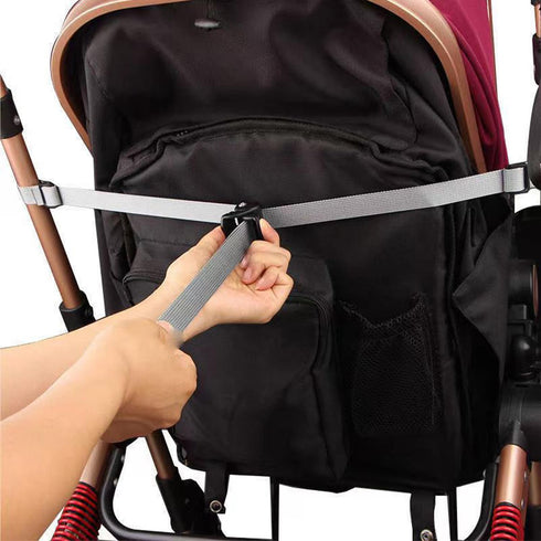 UtySty Baby Stroller Seat Position Adjustment Strap with Spring Loaded Lock Buckle Nylon Backrest Support Tension