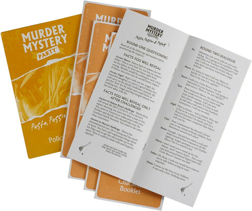 Murder Mystery Party, Pasta, Passion & Pistols - Host Your Own Italian Restaurant Murder Mystery Dinner