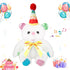 12" Singing Happy Birthday Teddy Bear Stuffed Animals,Singing The HAPPY BIRTHDAY Song Plush Toy Musical Interactive