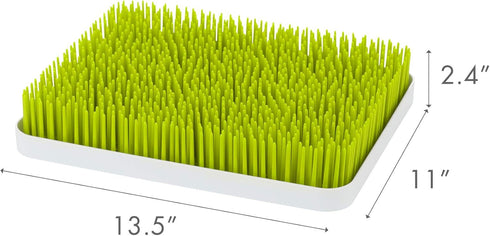 Countertop 13.5 11 2.5 1 Count Boon Lawn Baby Bottle Drying Rack with Antimicrobial Tray - Spring Green - Bottle Rack
