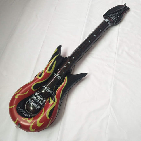 2 PCS Inflatable Flame Guitar for Kids, Stage Properties and Early Education Supplies