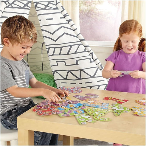 Learning Resources Number Puzzle Cards, 20 Self-Correcting Puzzles, 40 Pieces for Early Number Recognition, Ages 3+