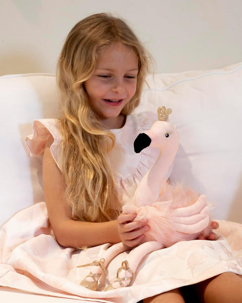 Plush Ballerina Flamingo Stuffed Animal for Girls, Kids Birthday Gifts and Decor