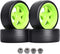HobbyPark 12mm Hex Hard Plastic RC Drift Wheels and Tires Set of 4 for 1/10 Scale Tamiya HPI Traxxas Kyosho Redcat HSP