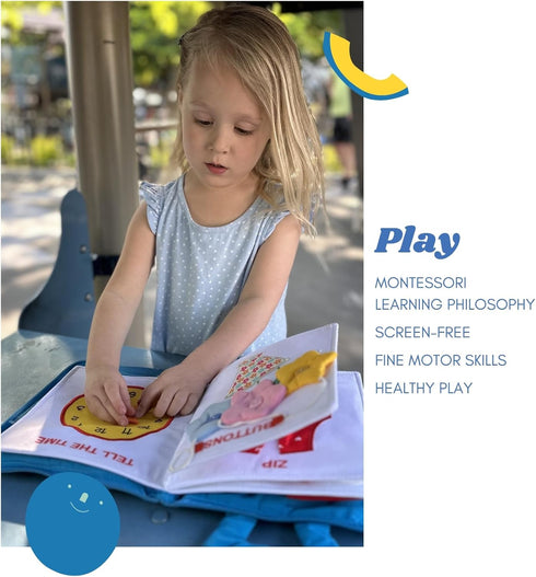 1-3, 1 2 3 4 2-4 BAVY My Quiet Book - Toddler Travel Essential, Car Airplane Activity Book, Montessori Busy Board