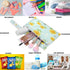 visesunny 2Pcs Sunflower Bee Daisy Green Leaf Wet Bag with Zippered Pockets Washable Reusable Roomy