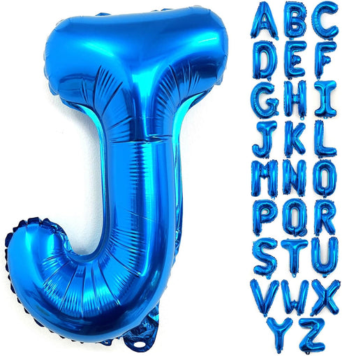Lovoir 40 Inch Large Blue Letter J Balloons, Jumbo Mylar Foil Helium Balloon for Birthday Party Decorations