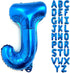 Lovoir 40 Inch Large Blue Letter J Balloons, Jumbo Mylar Foil Helium Balloon for Birthday Party Decorations