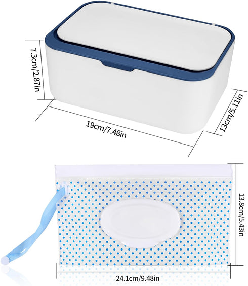 Fulushouxi Wet Wipes Dispenser Box, Napkin Storage Holder Container Box, Dustproof Toilet Tissue Paper Box with Lid